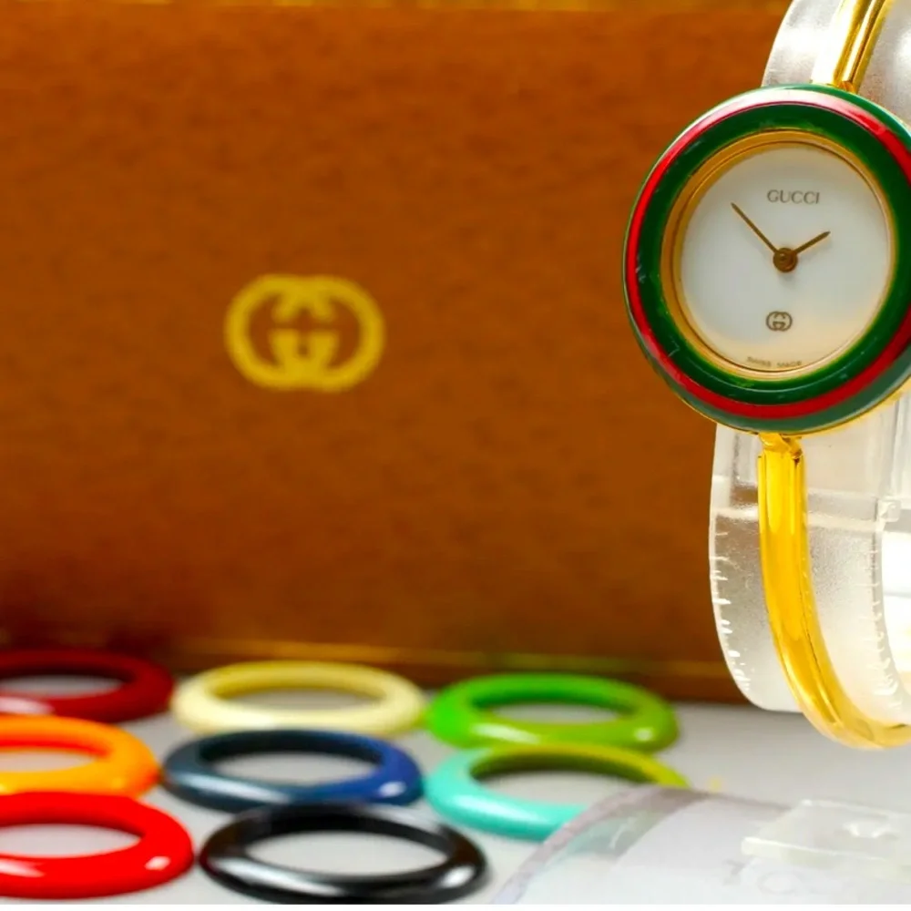 GUCCI 14k Gold Italian Luxury Watch